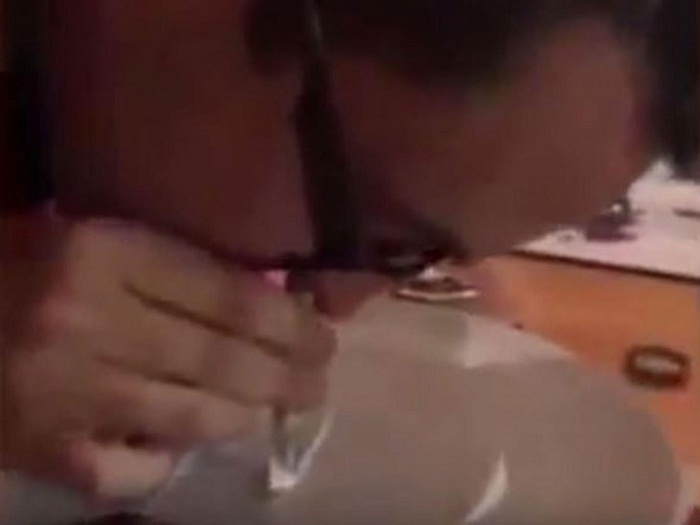Catholic priest caught snorting cocaine `in Nazi room